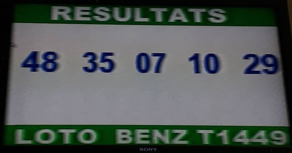 Résultats du loto tirage 1449