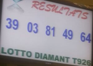 Résultats du lotto Diamant tirage 926