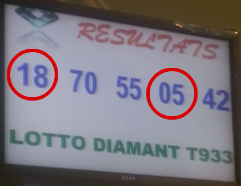 Résultats loto diamant tirage 933