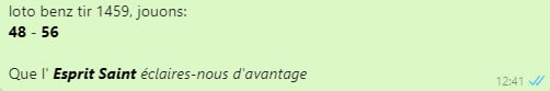 Pronostic lotto benz tirage 1459
