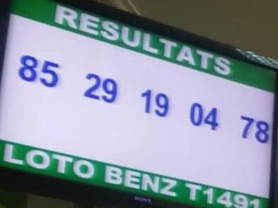 Résultats ou numéro gagnants du lotto Benz tirage 1491.