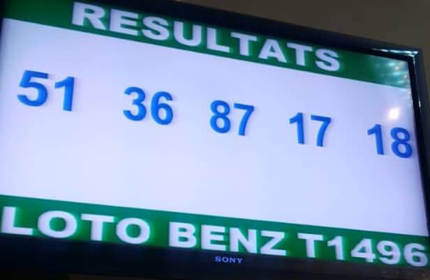 Les numéros gagnants du lotto Benz tirage 1496