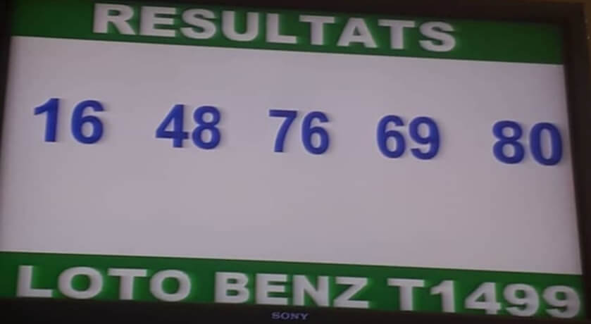 Numéros gagnants du lotto Benz tirage 1499