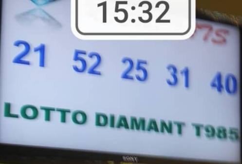 Numéros gagnants ou résultats du lotto Diamant tirage 985