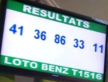 Numéros gagnants ou résultats du lotto Benz tirage 1516.