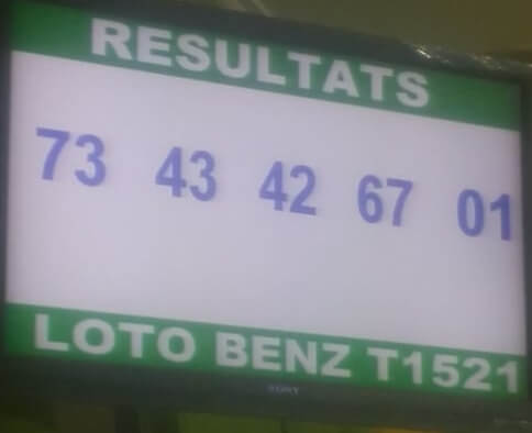 Numéros gagnants du loto Benz tirage 1521
