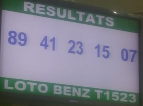 Numéros gagnants ou résultats du loto Benz tirage 1523