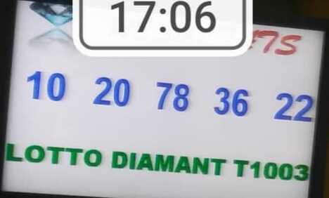 Numéros gagnants lotto Diamant tirage 1003: 10 20 78 36 22