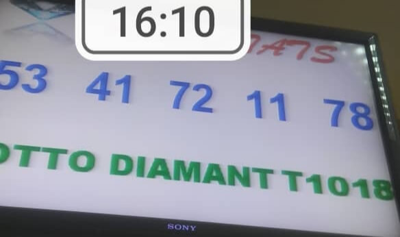 Résultats du lotto Diamant tirage 1018