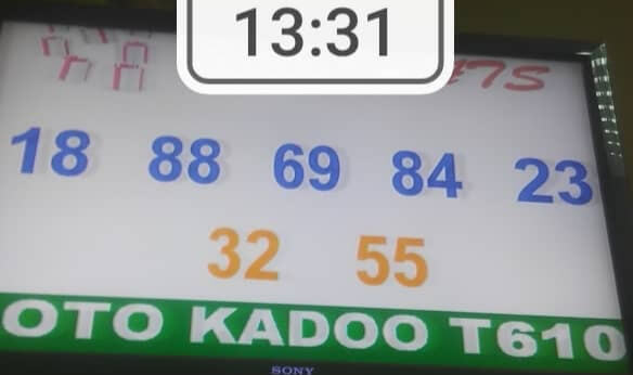 Les Résultats ou numéros gagnants du loto Kadoo tirage 610