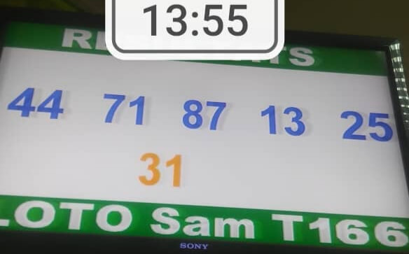 Résultats du loto sam tirage 166