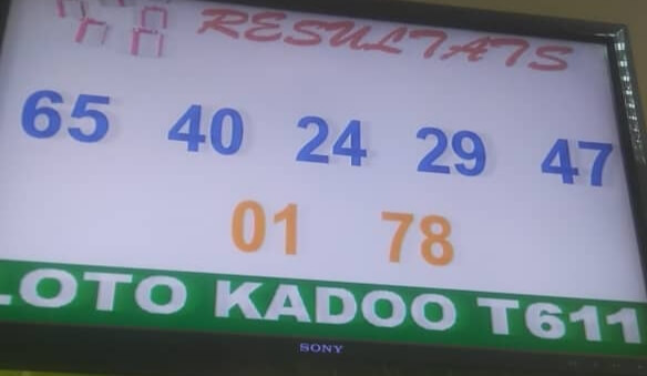Résultats du loto Kadoo tirage 611