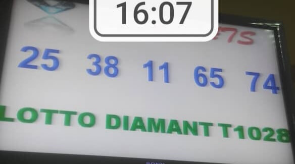 Numéros gagnants du lotto Diamant tirage 1028
