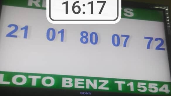 Résultats du loto Benz tirrage 1554