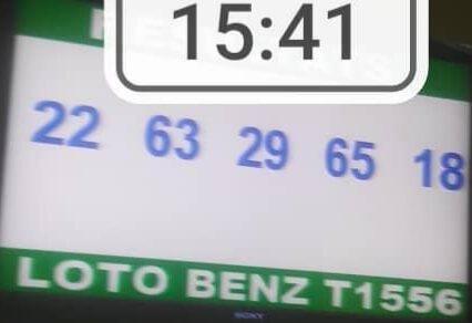 Résultats du loto Benz tirage 1556