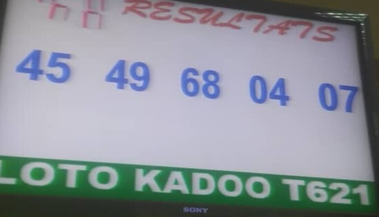 Numéros gagnants du loto Kadoo tirage 621