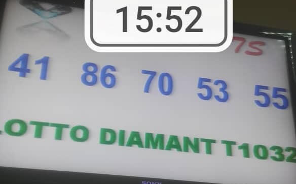 Numéros gagnants du lotto Diamant tirage 1032