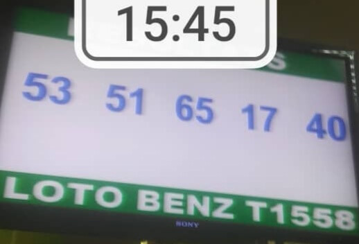Résultats ou Numéros gagnants du loto Benz tirage 1558
