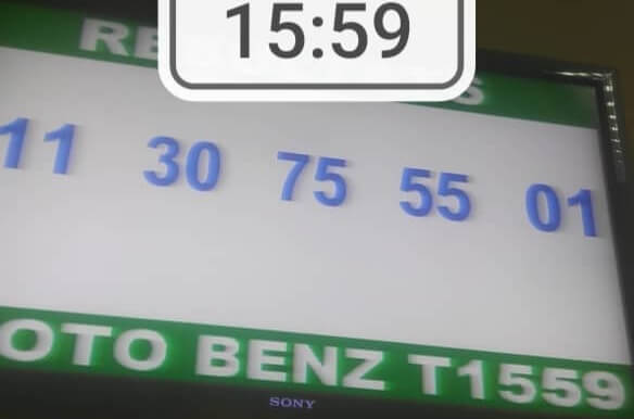 Numéros gagnants du loto Benz tirage 1559