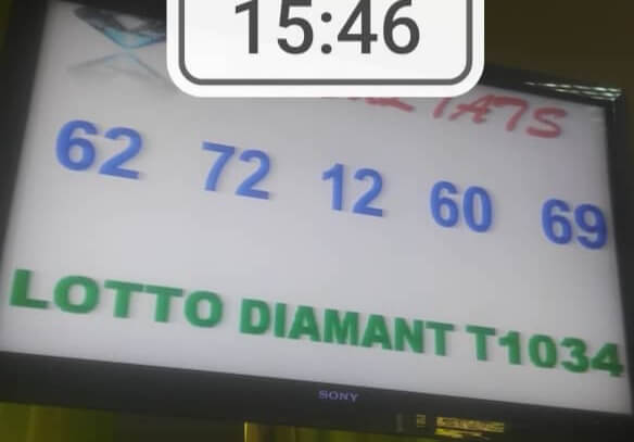 Numéros gagnants lotto Diamant tirage 1034
