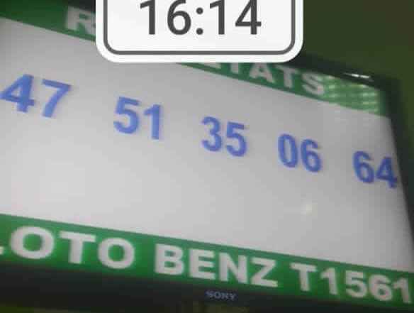 Numéros gagnants du lotto Benz tirage 1561