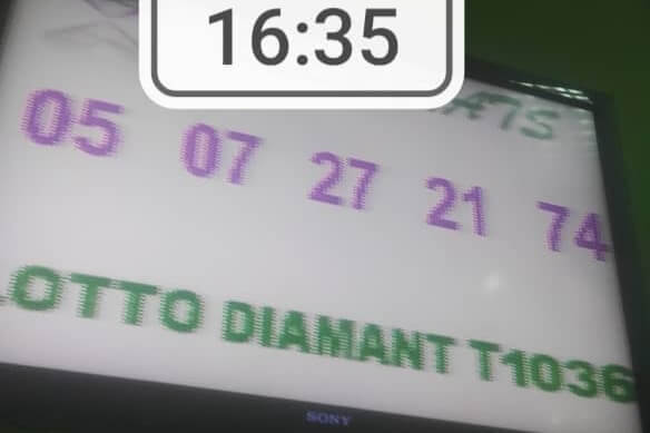 Numéros gagnants du lotto Diamant tirage 1036