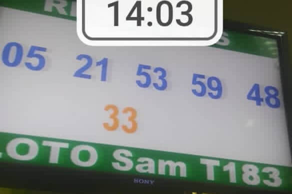 Numéros gagnants du loto SAM tirage 183