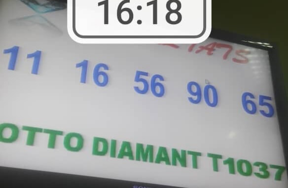 Numéros gagnants du lotto Diamant tirage 1037