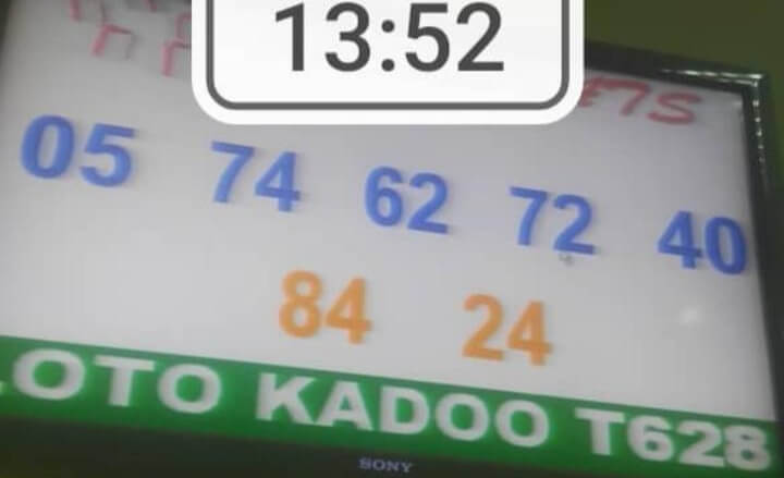 Numéros gagnants du loto Kadoo tirage 628