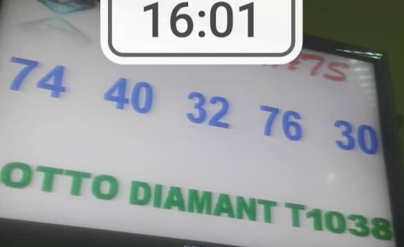 Numéros gagnants du lotto Diamant tirage 1038