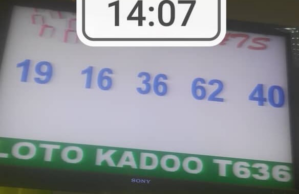 Numéros gagnants du loto Kadoo tirage 636
