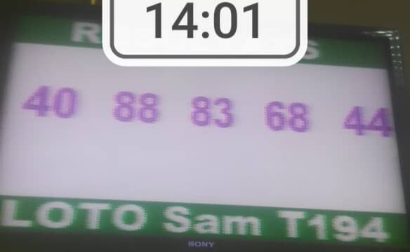 Numéros gagnants du loto SAM tirage 194