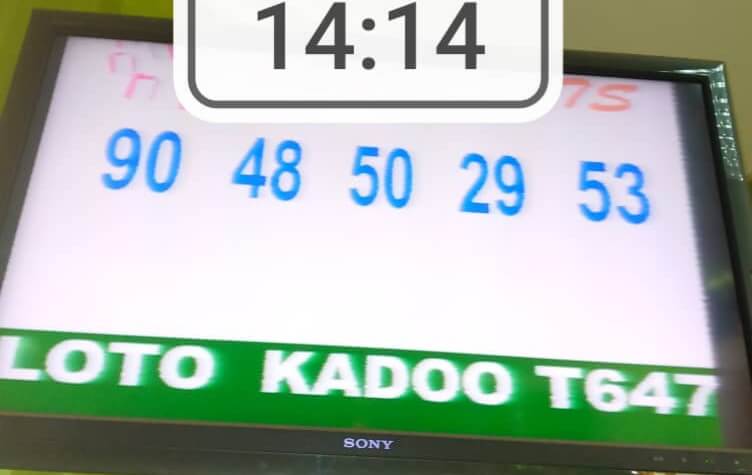 Résultats du loto Kadoo tirage 647