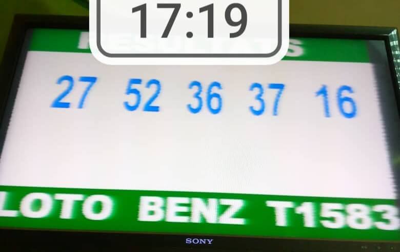 Résultats du loto Benz tirage 1583