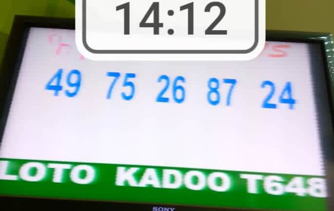 Résultats du loto Kadoo tirage 648