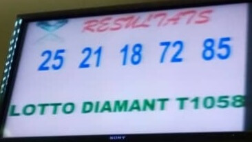 Résulats du lotto Diamant tirage 1058