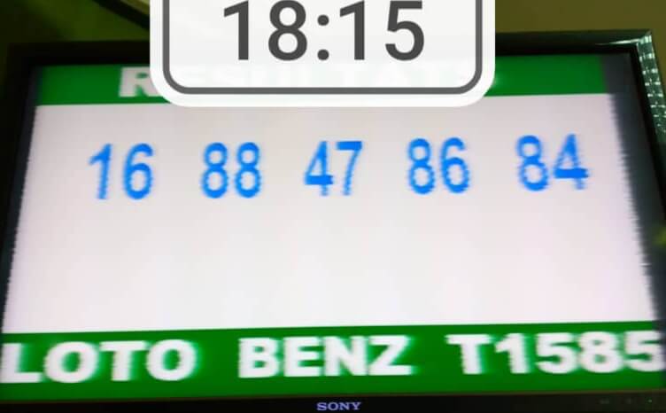 Résultats du loto Benz tirage 1585