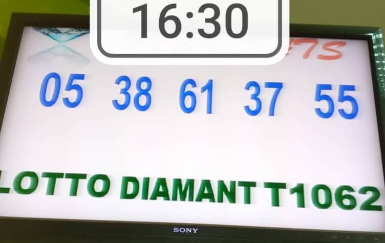Résultats du lotto Diamant tirage 1062