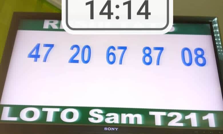 Résultats du loto SAM tirage 211