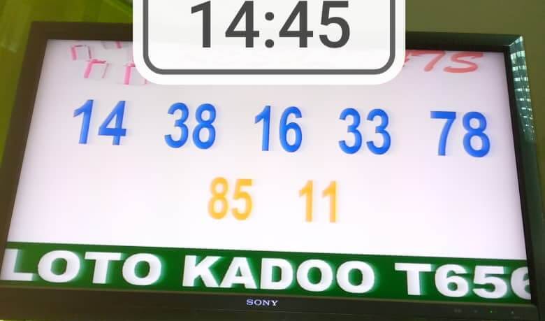 Résultats du loto Kadoo tirage 656