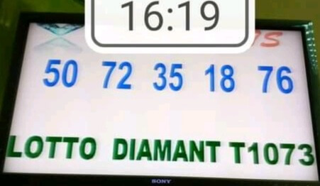 Résultats du lotto Diamant tirage 1073