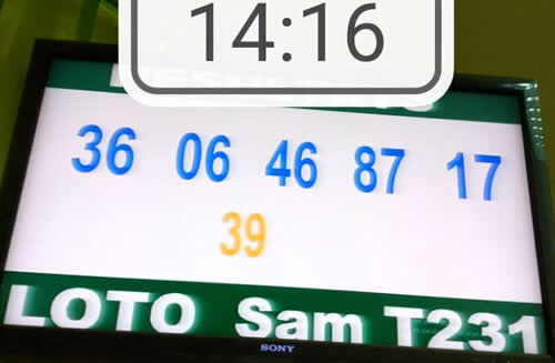 Résultats du loto SAM tirage 231