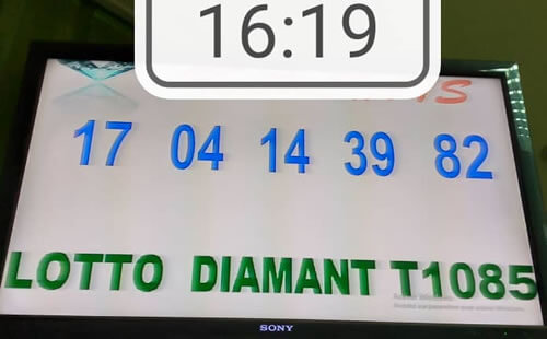 Résultats du lotto Diamant tirage 1085