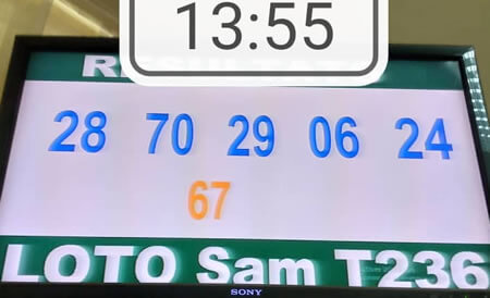 Résultats du loto SAM tirage 236