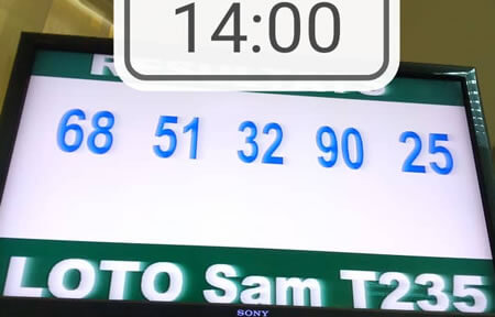 Résultats ou numéros gagnants du loto SAM tirage 235