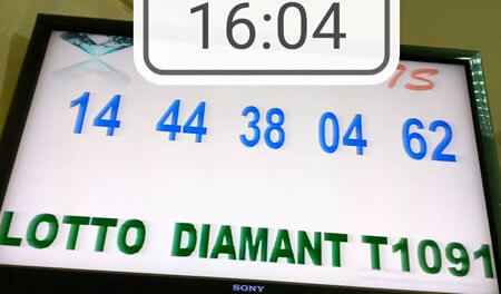 Résultats ou numéros gagnants du lotto Diamant tirage 1091