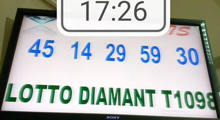 Résultats du lotto Diamant tirage 1098