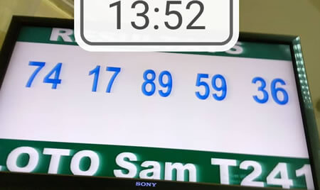 Résultats du loto SAM tirage 241