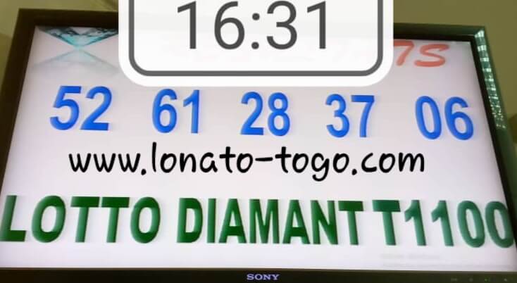 Résultats du lotto Diamant tirage 1100