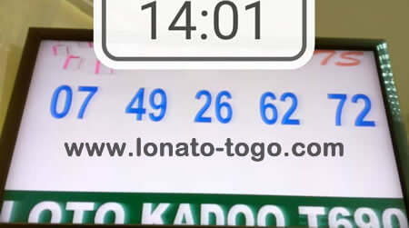 Résultats loto Kadoo tirage 690